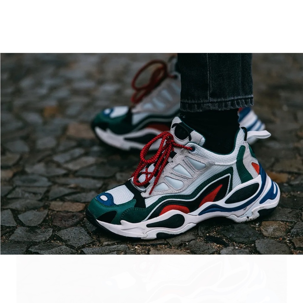 Sandro Astro flame Paris chunky sneaker